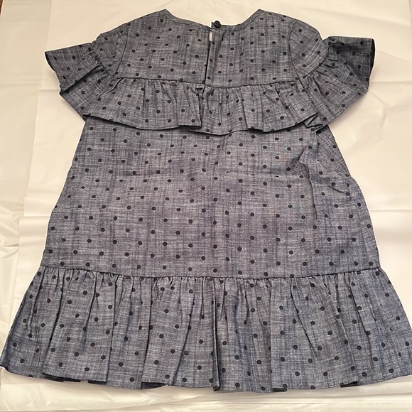 Kate Spade chambray size 3 toddler ruffle dress, NWT - Picture 6 of 16